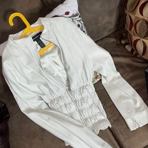 White leather jacket